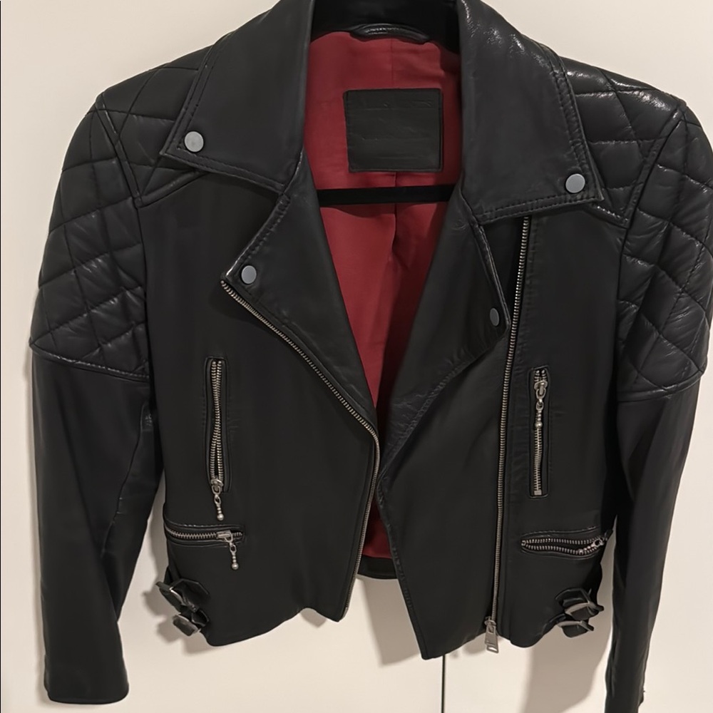 Black Leather Biker Jacket